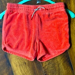 Cat & Jack orange shorts with adjustable waistline, size 7